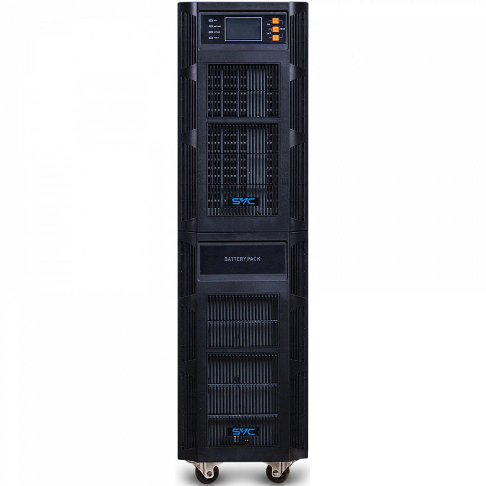 Источник бесперебойного питания SVC PT-10K-LCD Двойное преобразование (On-Line), Напольный (Tower), 10000 ВА, 8000 Вт