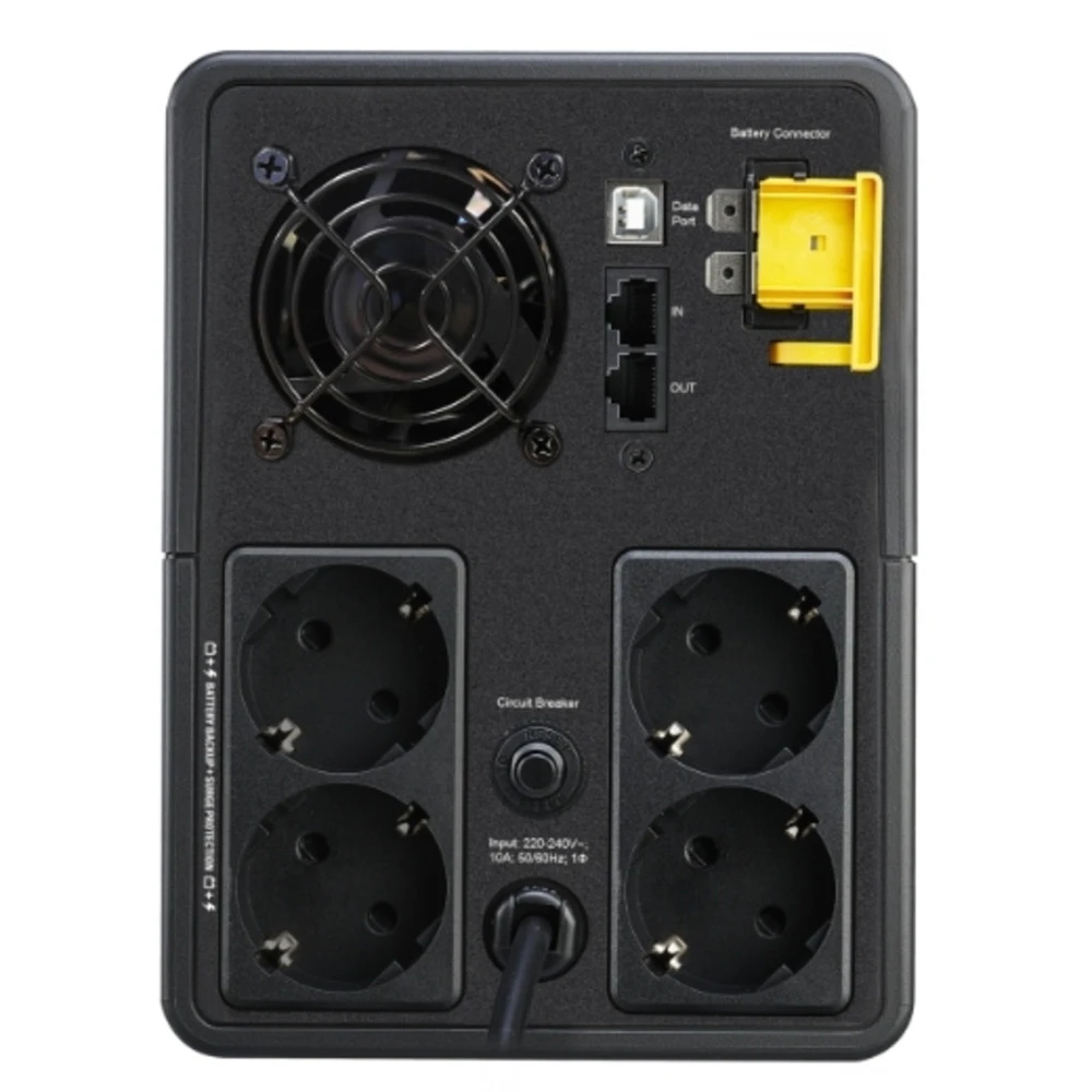 Источник бесперебойного питания APC Back-UPS 2200VA/1200W BX2200MI-GR Линейно-интерактивные, Напольный (Tower), 2200 ВА, 1200 Вт