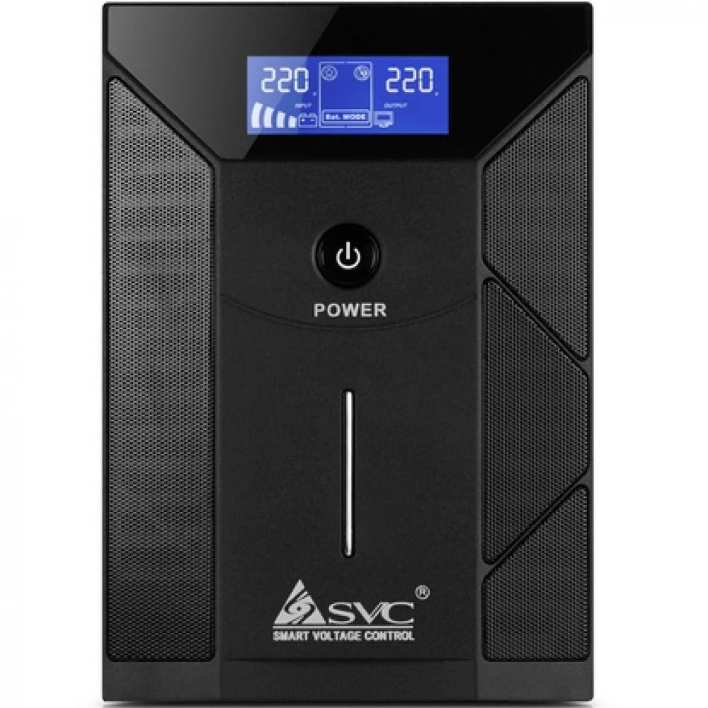 Источник бесперебойного питания SVC V-2000-F-LCD Линейно-интерактивные, Напольный (Tower), 2000 ВА, 1200 Вт
