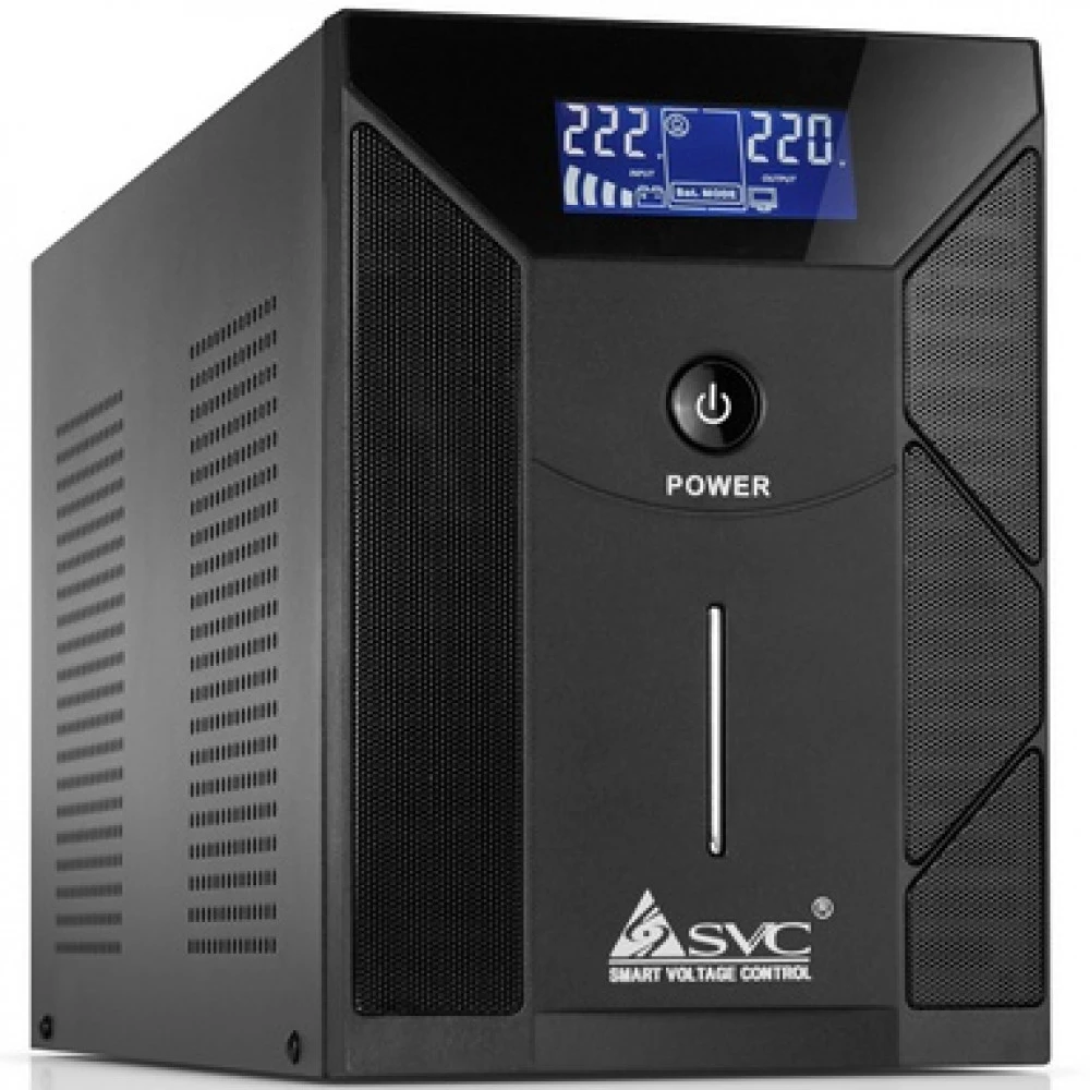 Источник бесперебойного питания SVC V-2000-F-LCD Линейно-интерактивные, Напольный (Tower), 2000 ВА, 1200 Вт