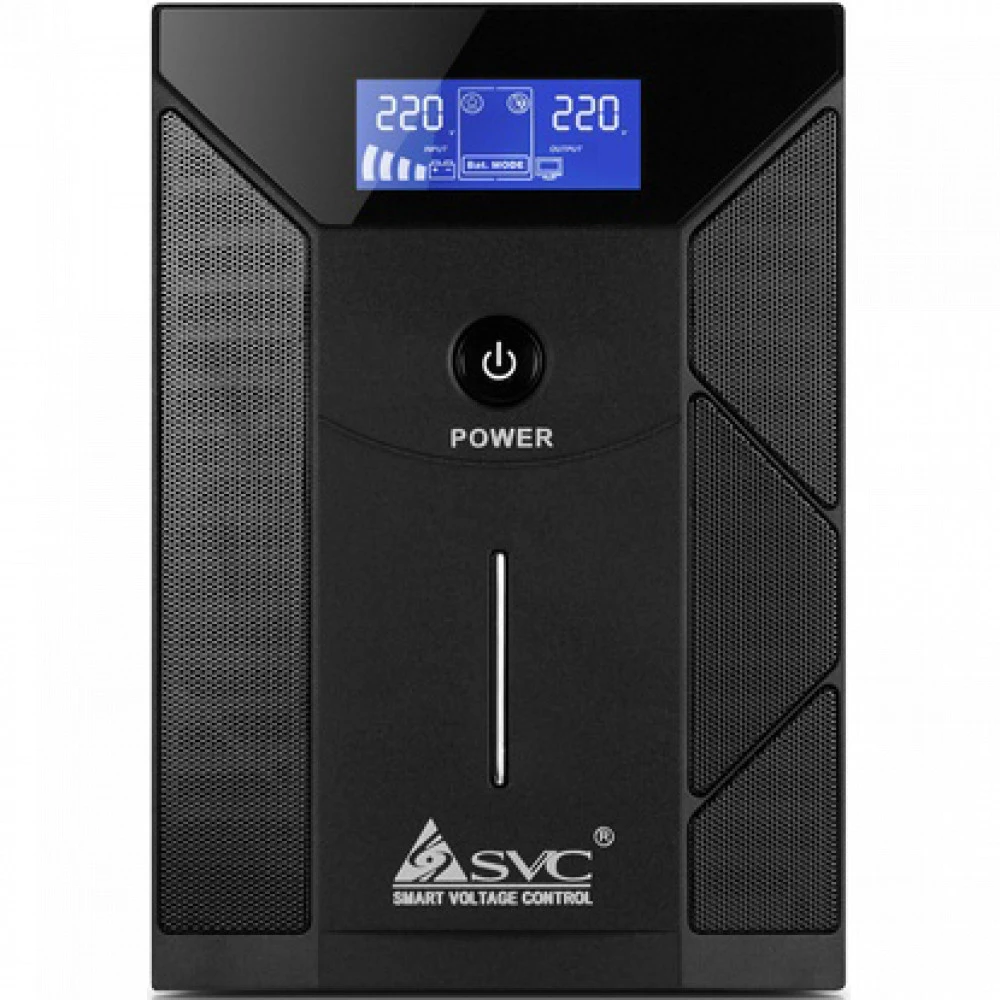 Источник бесперебойного питания SVC V-3000-F-LCD Линейно-интерактивные, Напольный (Tower), 3000 ВА, 1800 Вт