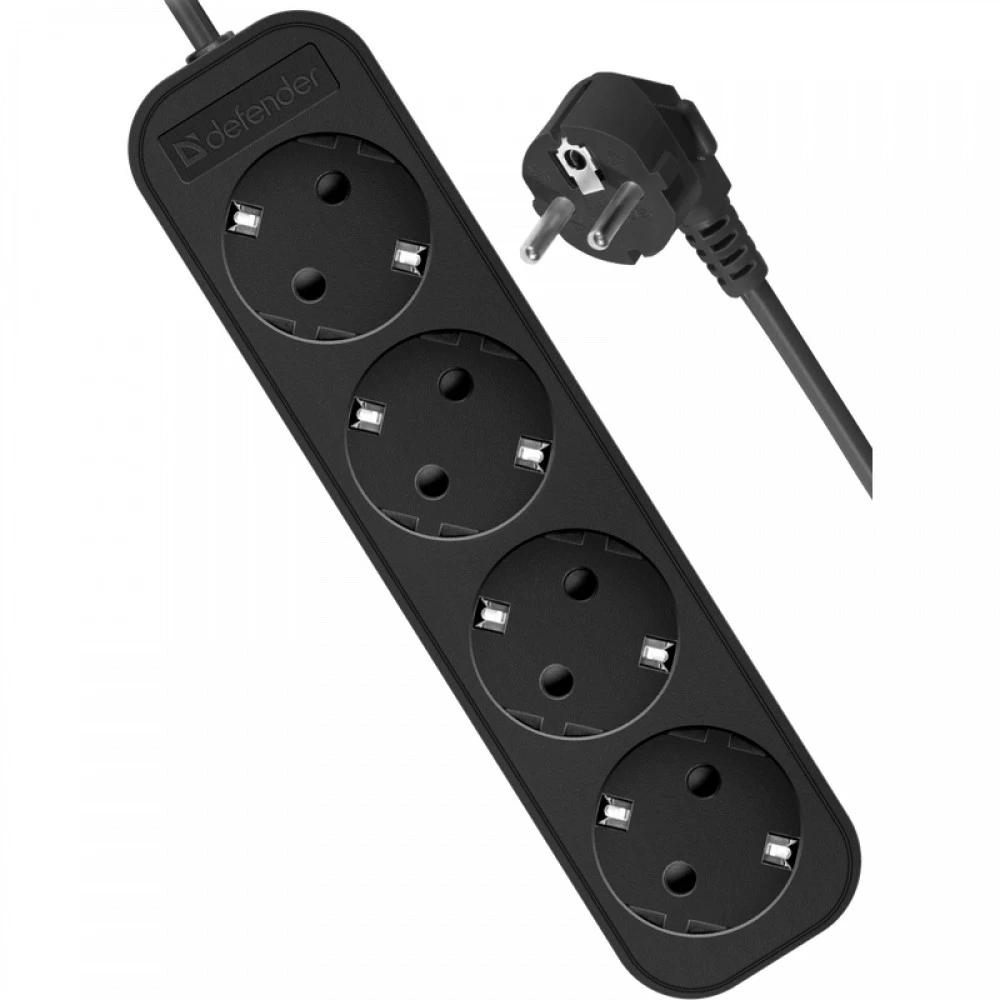 Сетевой фильтр Defender M418 1.8 м (4 розетки) 99325
