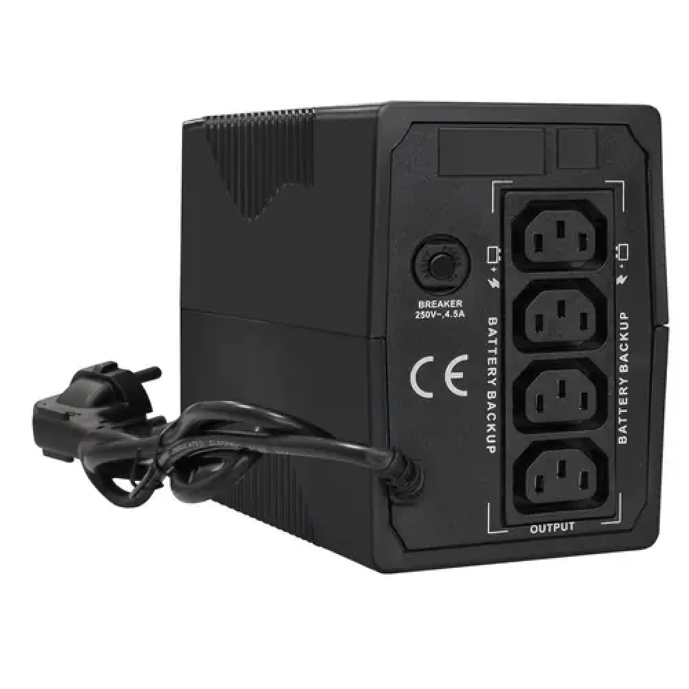 Источник бесперебойного питания ExeGate Power Back BNB-650.LED.AVR.4C13 EP285542RUS Линейно-интерактивные, Напольный (Tower), 650 ВА, 360 Вт