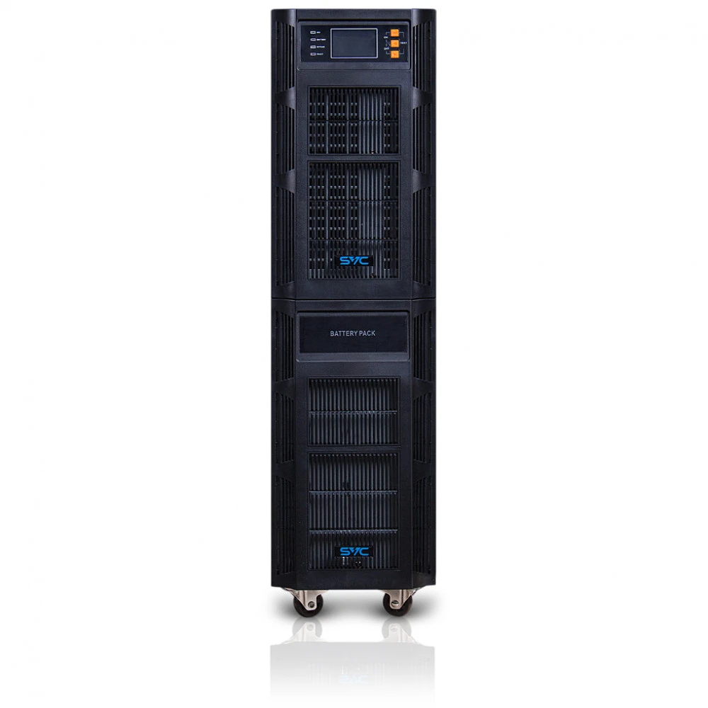 Источник бесперебойного питания SVC PT-6K-LCD Двойное преобразование (On-Line), Напольный (Tower), 6000 ВА, 6000 Вт