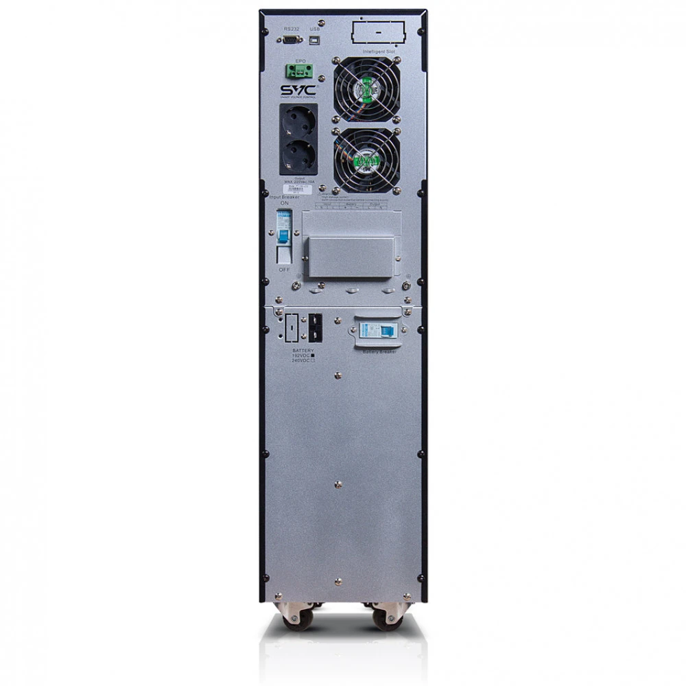 Источник бесперебойного питания SVC PT-6K-LCD Двойное преобразование (On-Line), Напольный (Tower), 6000 ВА, 6000 Вт