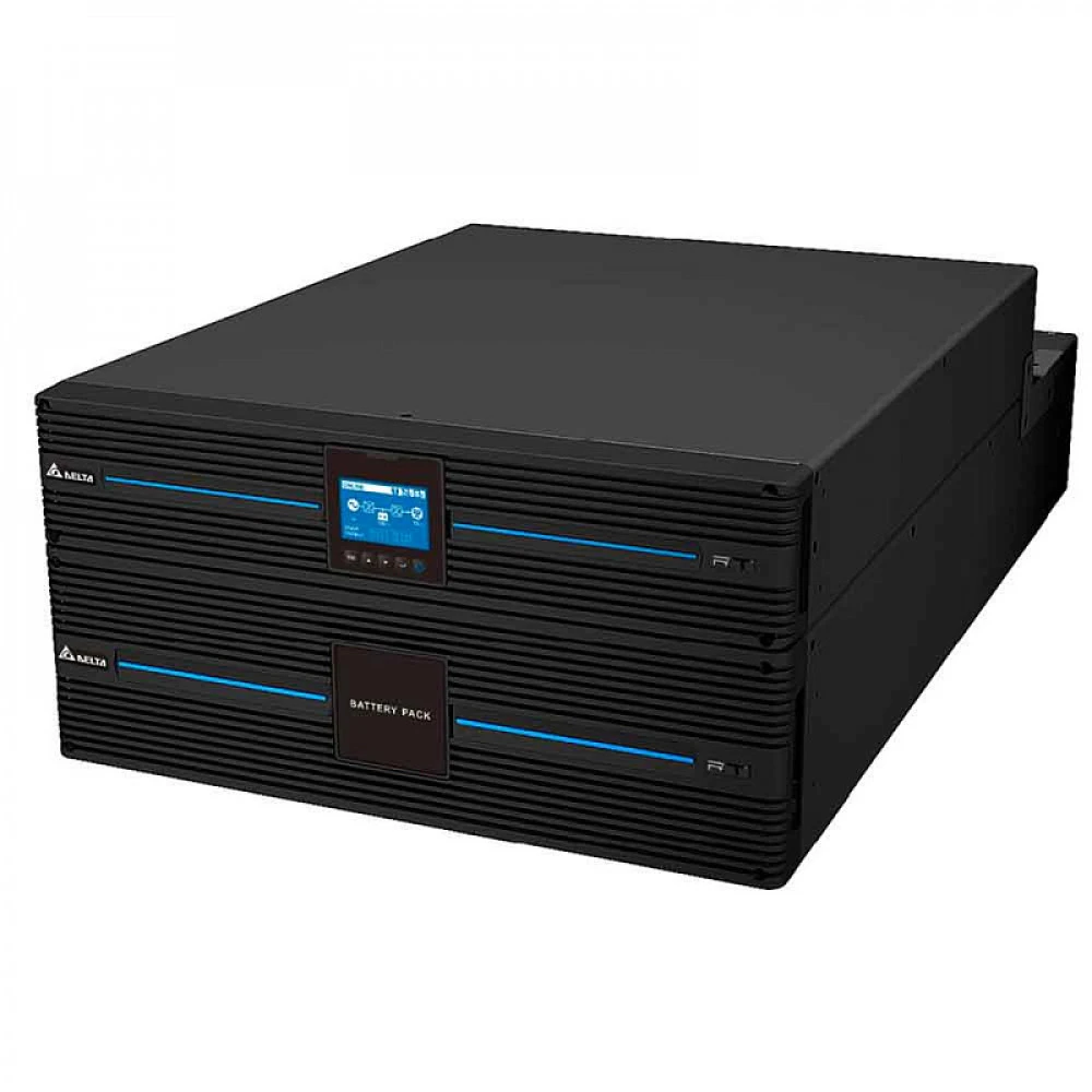 Источник бесперебойного питания Delta Battery New RT 8kVA S w/ 20x9Ah batt. & PDB UPS802R2RT0B035 Двойное преобразование (On-Line), Стоечный (Rack), 8000 ВА, 8000 Вт