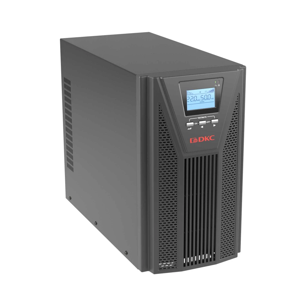Источник бесперебойного питания DKC Tower 2000 ВА SMALLT2A10S Двойное преобразование (On-Line), Напольный (Tower), 2000 ВА, 1800 Вт