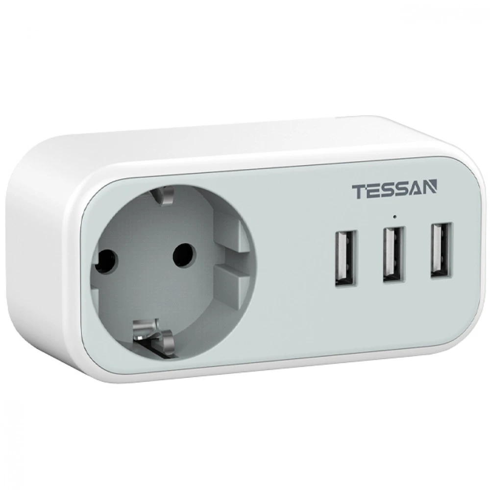 Сетевой фильтр Tessan TS-329 GREY TS-329-GREY