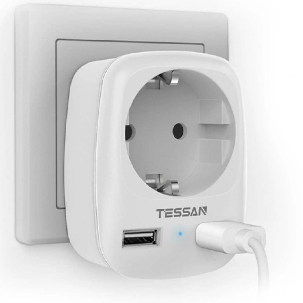 Сетевой фильтр Tessan TS-611-DE WHITE TS-611-DE-WHITE