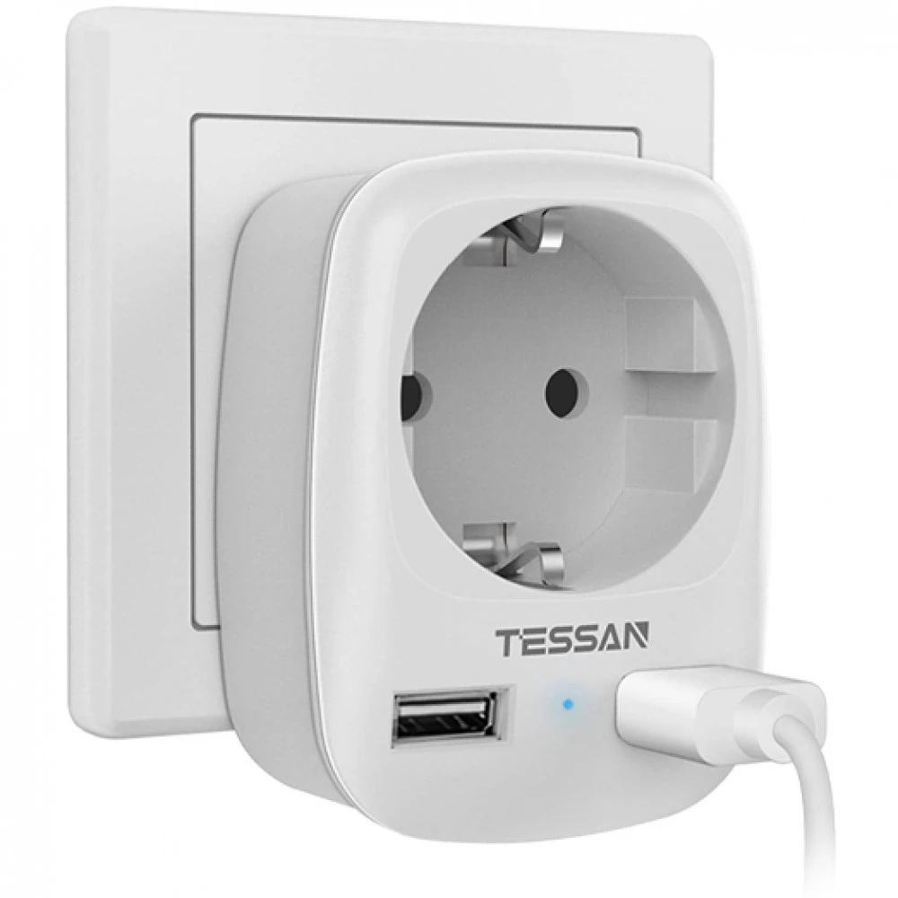 Сетевой фильтр Tessan TS-611-DE GREY TS-611-DE-GREY