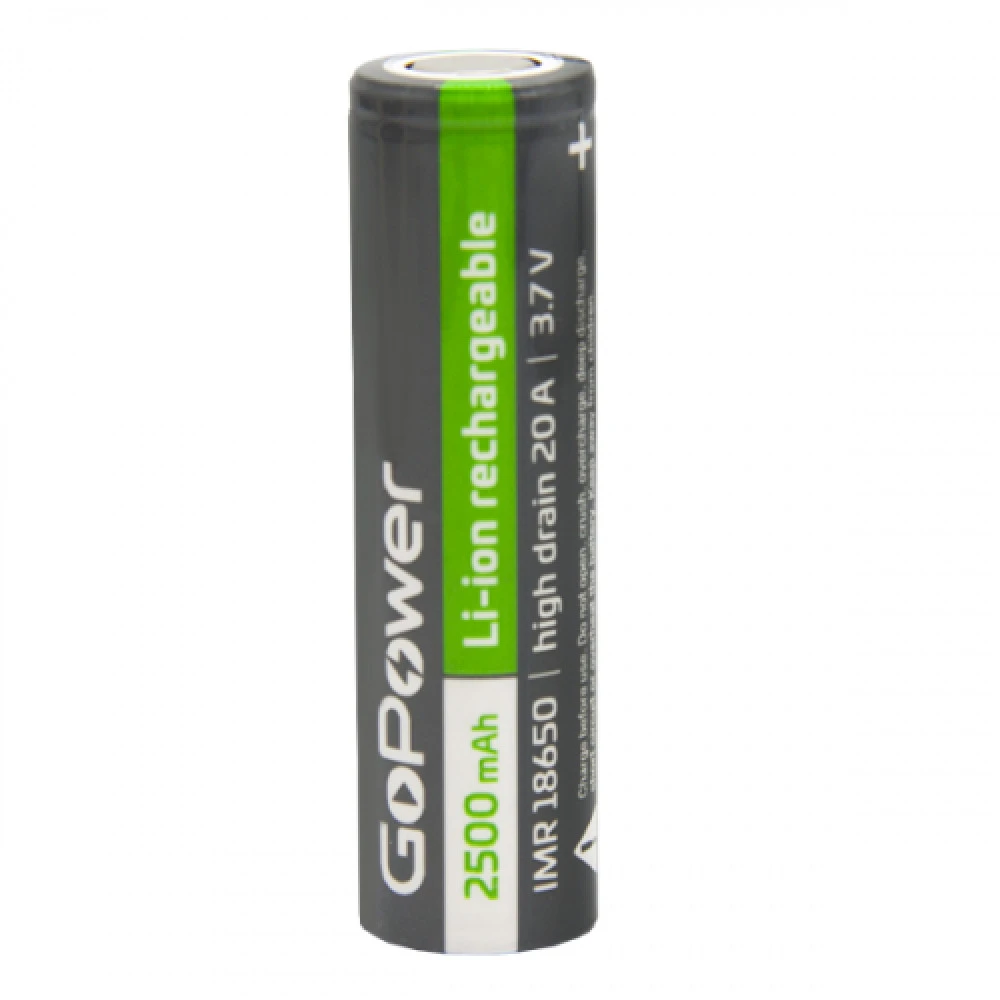 Батарейка GoPower 18650 BL1 3.7V 2500mAh 00-00018355