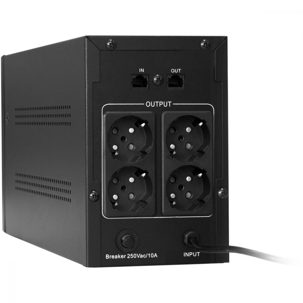 Источник бесперебойного питания ExeGate SpecialPro Smart LLB-1000.LCD.AVR.4SH.RJ EP285487RUS Линейно-интерактивные, Напольный (Tower), 1000 ВА, 650 Вт