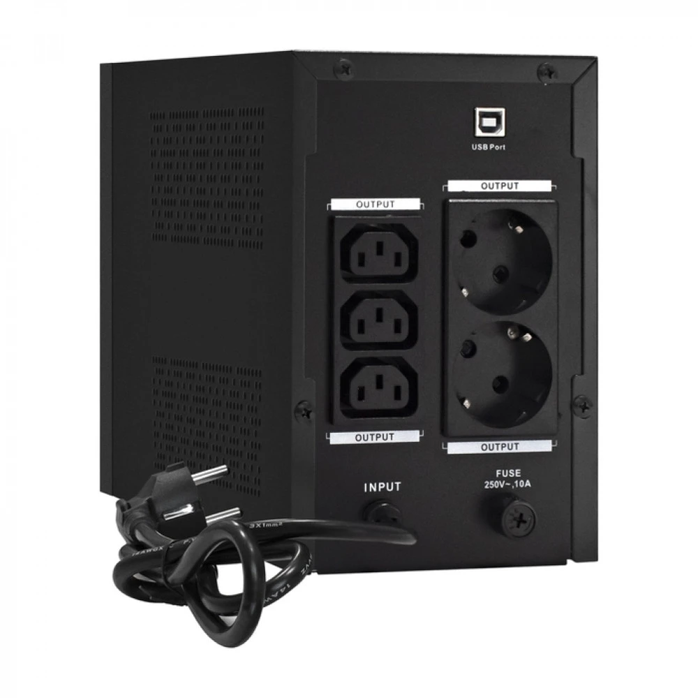 Источник бесперебойного питания ExeGate LLB-1200.LCD.AVR.2SH.3C13 Линейно-интерактивные, Напольный (Tower), 1200 ВА, 750 Вт