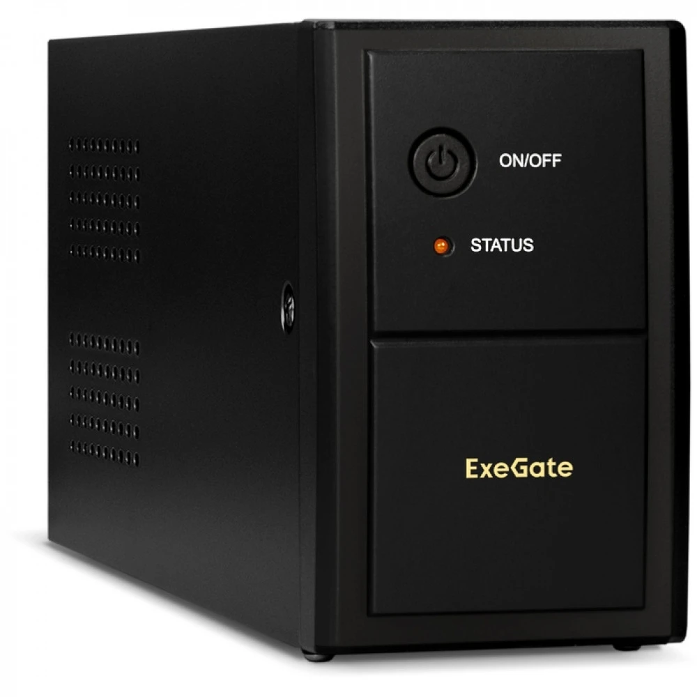 Источник бесперебойного питания ExeGate UNB-600.LED.AVR.2SH Линейно-интерактивные, Напольный (Tower), 600 ВА, 360 Вт