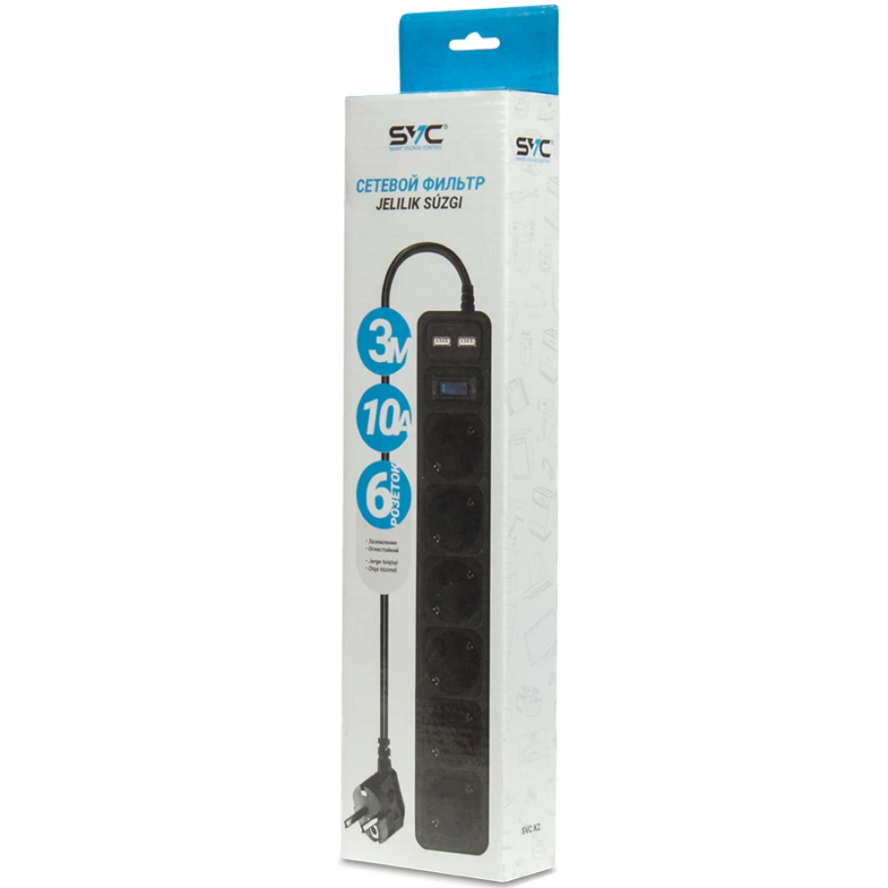 Сетевой фильтр SVC ZC6S-30M-USB