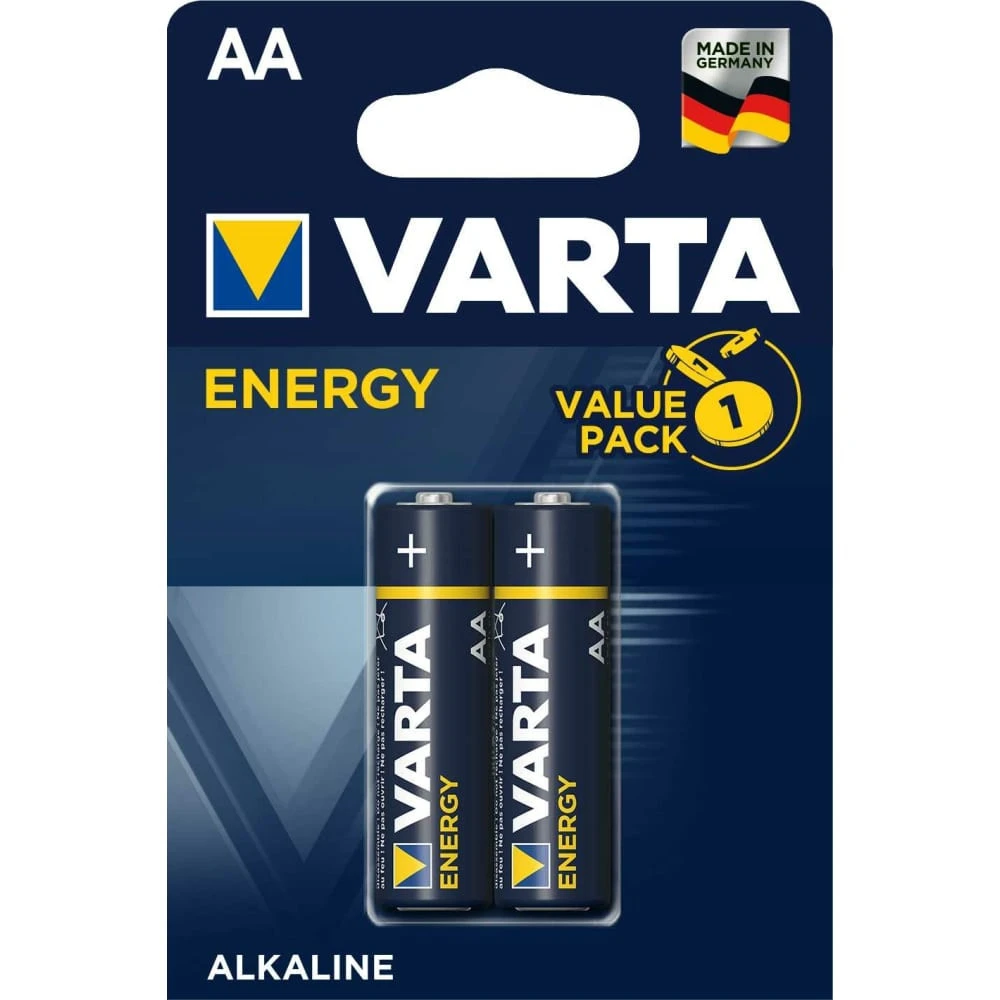Батарейка VARTA ENERGY LR6 AA BL2 Alkaline 1.5V 04106229412