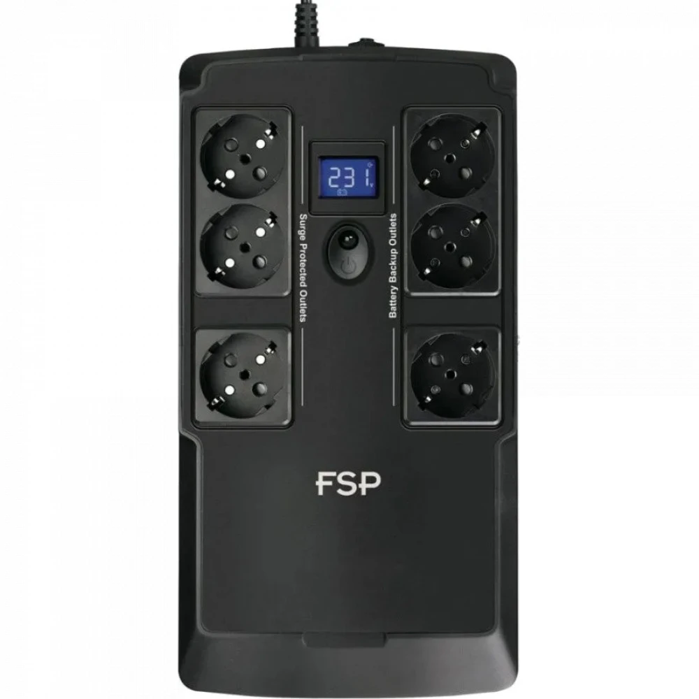 Источник бесперебойного питания FSP Nanofit 800 PPF4801705 Линейно-интерактивные, Напольный (Tower), 800 ВА, 480 Вт