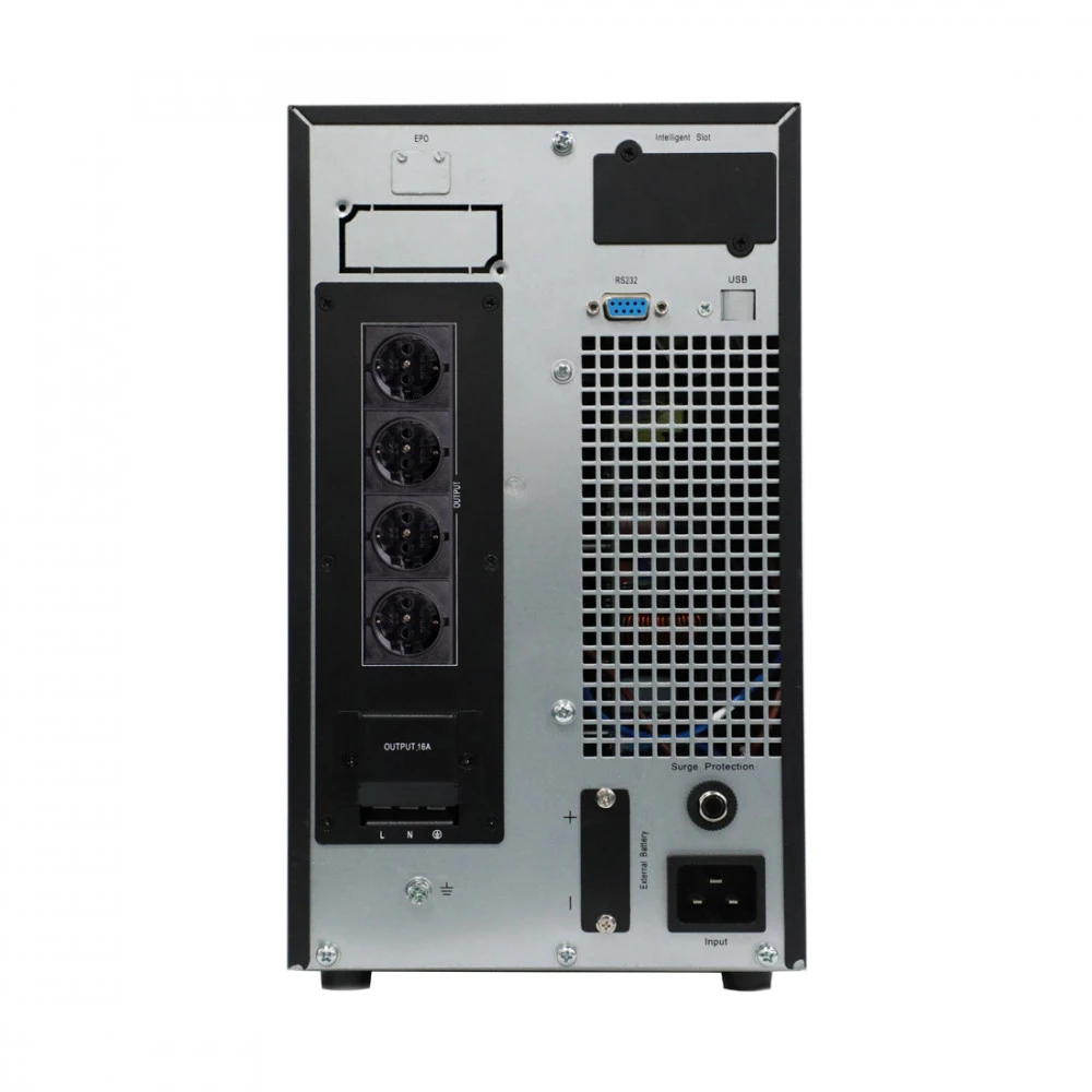 Источник бесперебойного питания SVC PTS-2KLN-LCD Двойное преобразование (On-Line), Напольный (Tower), 2000 ВА, 2000 Вт