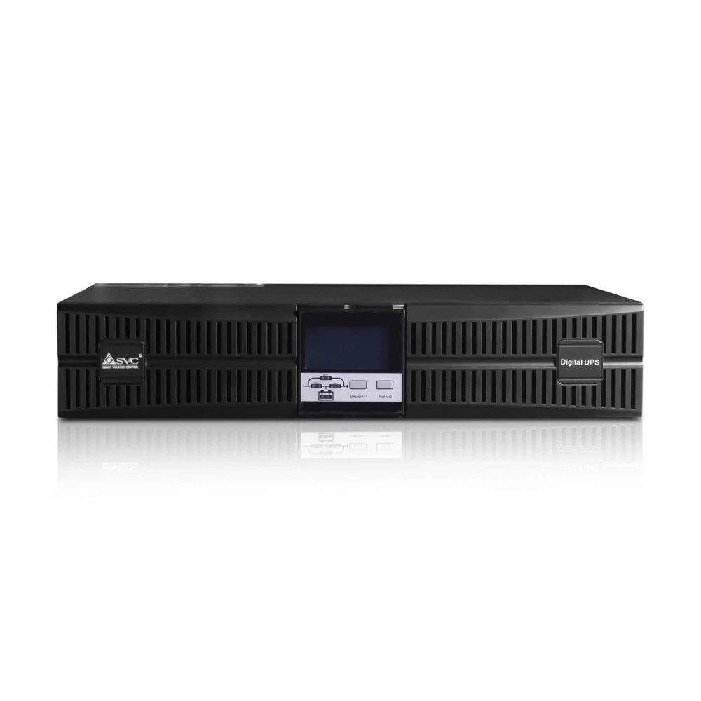Источник бесперебойного питания SVC RT-1KLN-LCD Двойное преобразование (On-Line), Стоечный (Rack), 1000 ВА, 1000 Вт