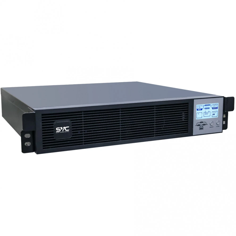 Источник бесперебойного питания SVC RT-2KLN-LCD Двойное преобразование (On-Line), Стоечный (Rack), 2000 ВА, 2000 Вт