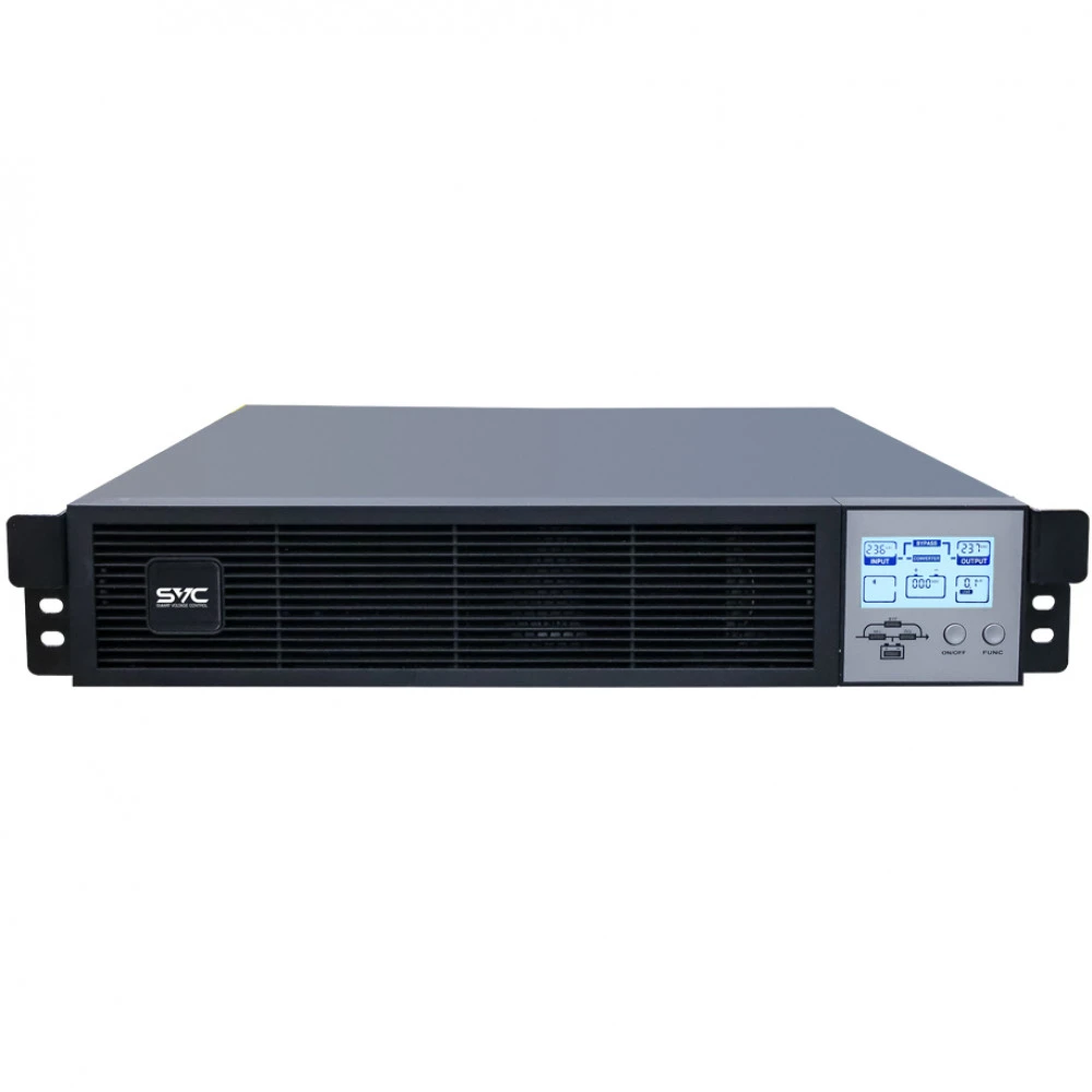 Источник бесперебойного питания SVC RT-2KLN-LCD Двойное преобразование (On-Line), Стоечный (Rack), 2000 ВА, 2000 Вт
