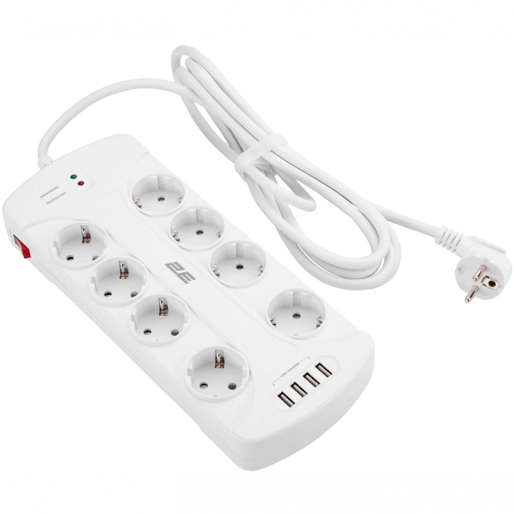 Сетевой фильтр 2E SP815M3USBWH 2E-SP815M3USBWH