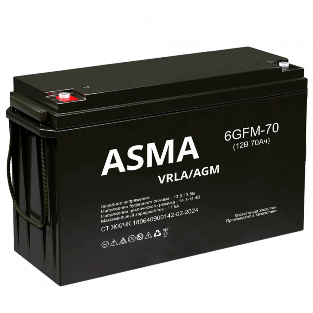 Сменные аккумуляторы АКБ для ИБП Asma 6GFM-70 12 В