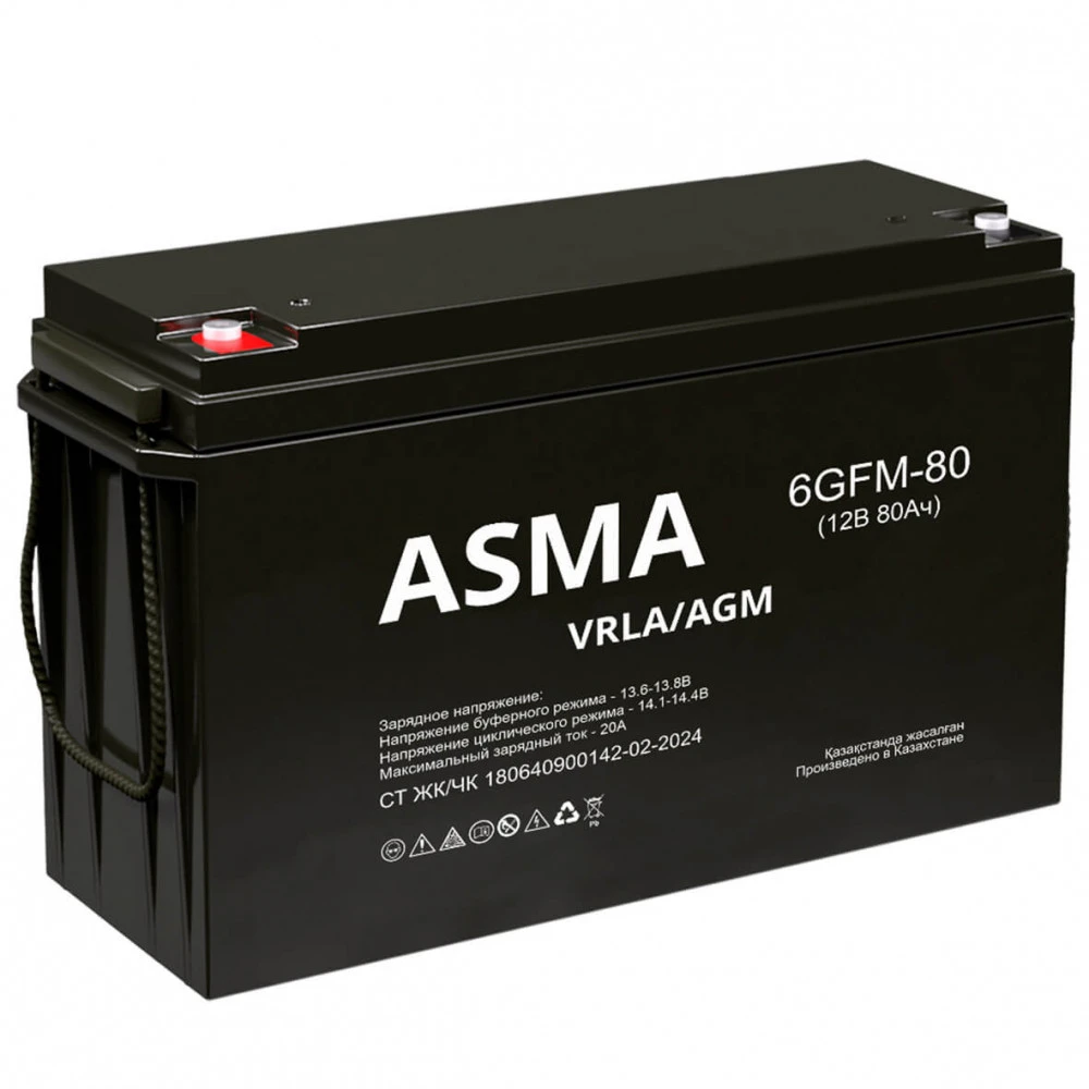 Сменные аккумуляторы АКБ для ИБП Asma 6GFM-80 12 В