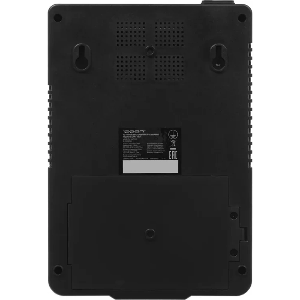 Источник бесперебойного питания IPPON Nut 650 i2050150 Двойное преобразование (On-Line), Напольный (Tower), 650 ВА, 360 Вт