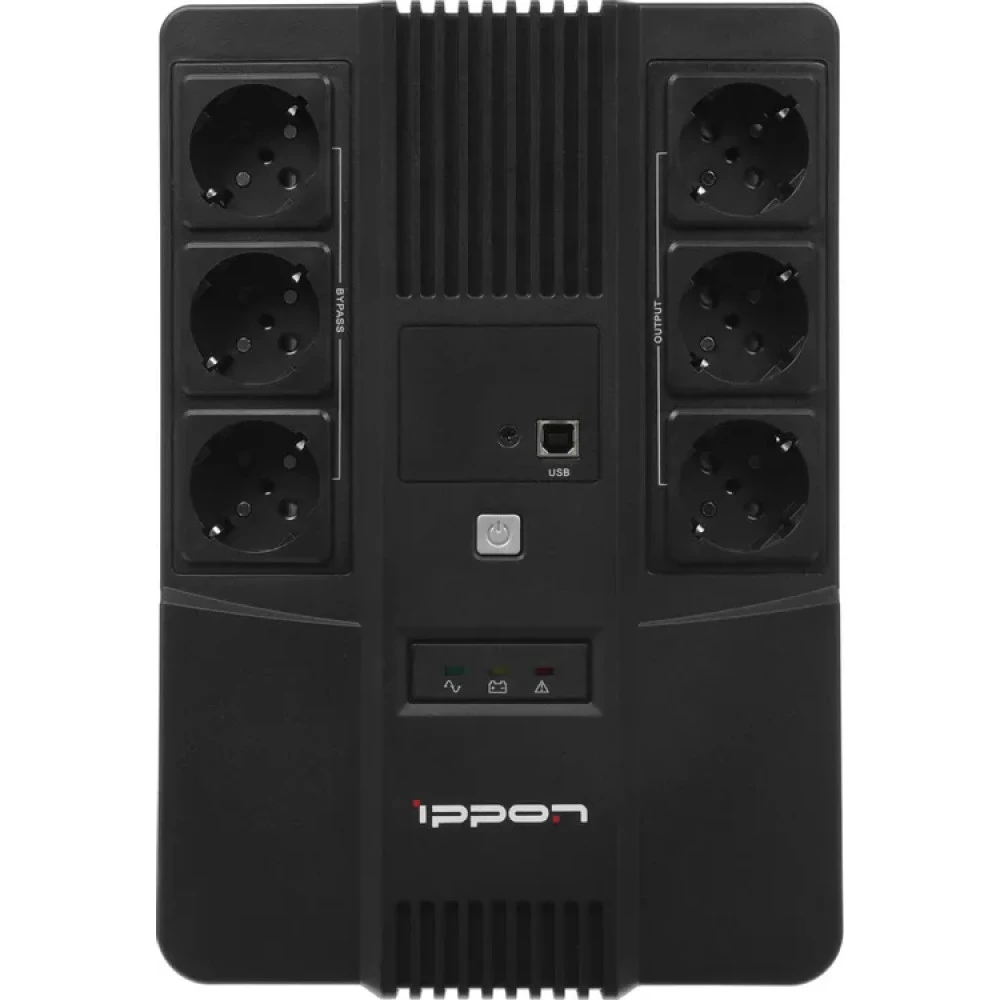 Источник бесперебойного питания IPPON Nut 650 i2050150 Двойное преобразование (On-Line), Напольный (Tower), 650 ВА, 360 Вт