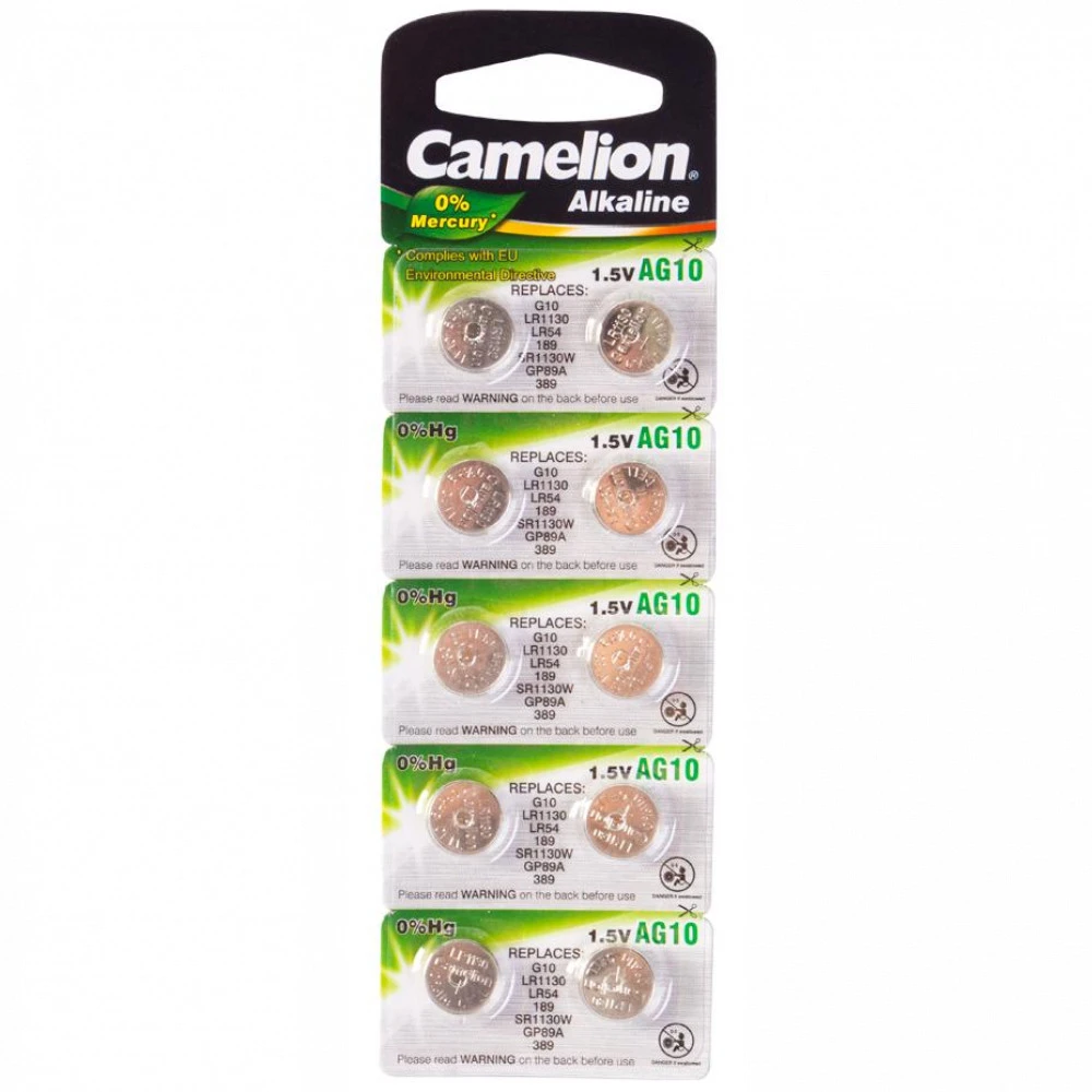 Батарейка CAMELION Alkaline AG10-BP10 1.5V