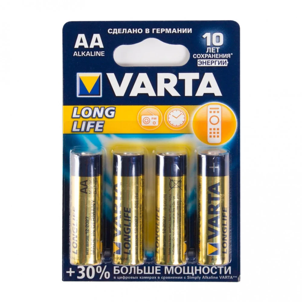 Батарейка VARTA AAA LR03 Longlife Extra 1.5V 4103-4