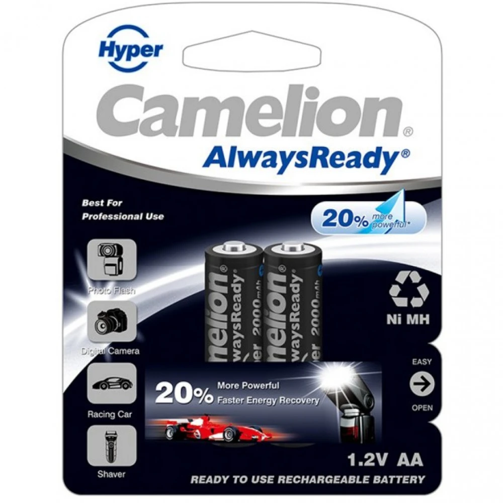 Батарейка CAMELION NH-AA2000HPBP2 AA 1.2V 2000 mAh
