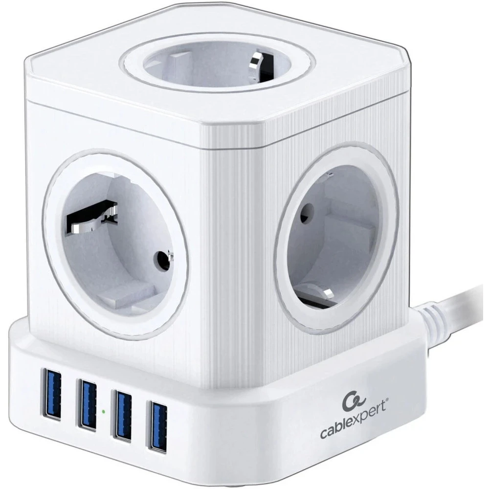 Сетевой фильтр Cablexpert TWR-5-U4-W-3