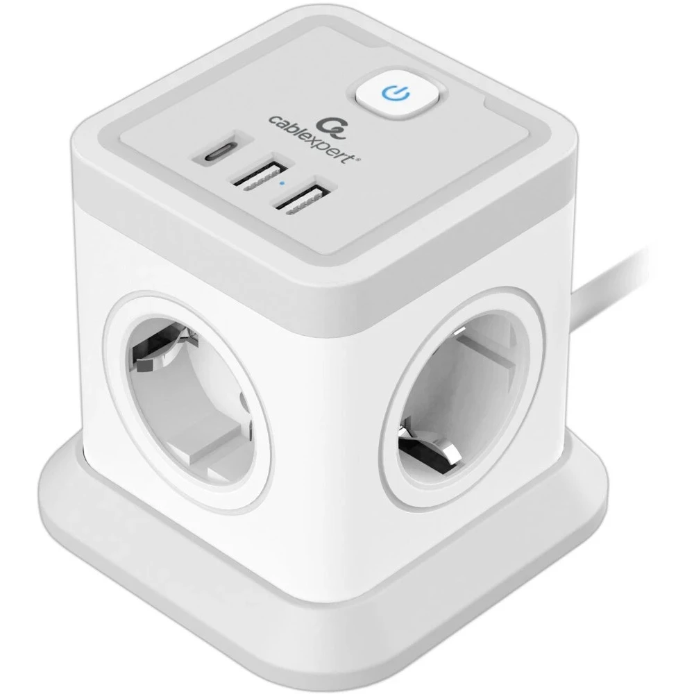 Сетевой фильтр Cablexpert TWR-4-CU2-W-2