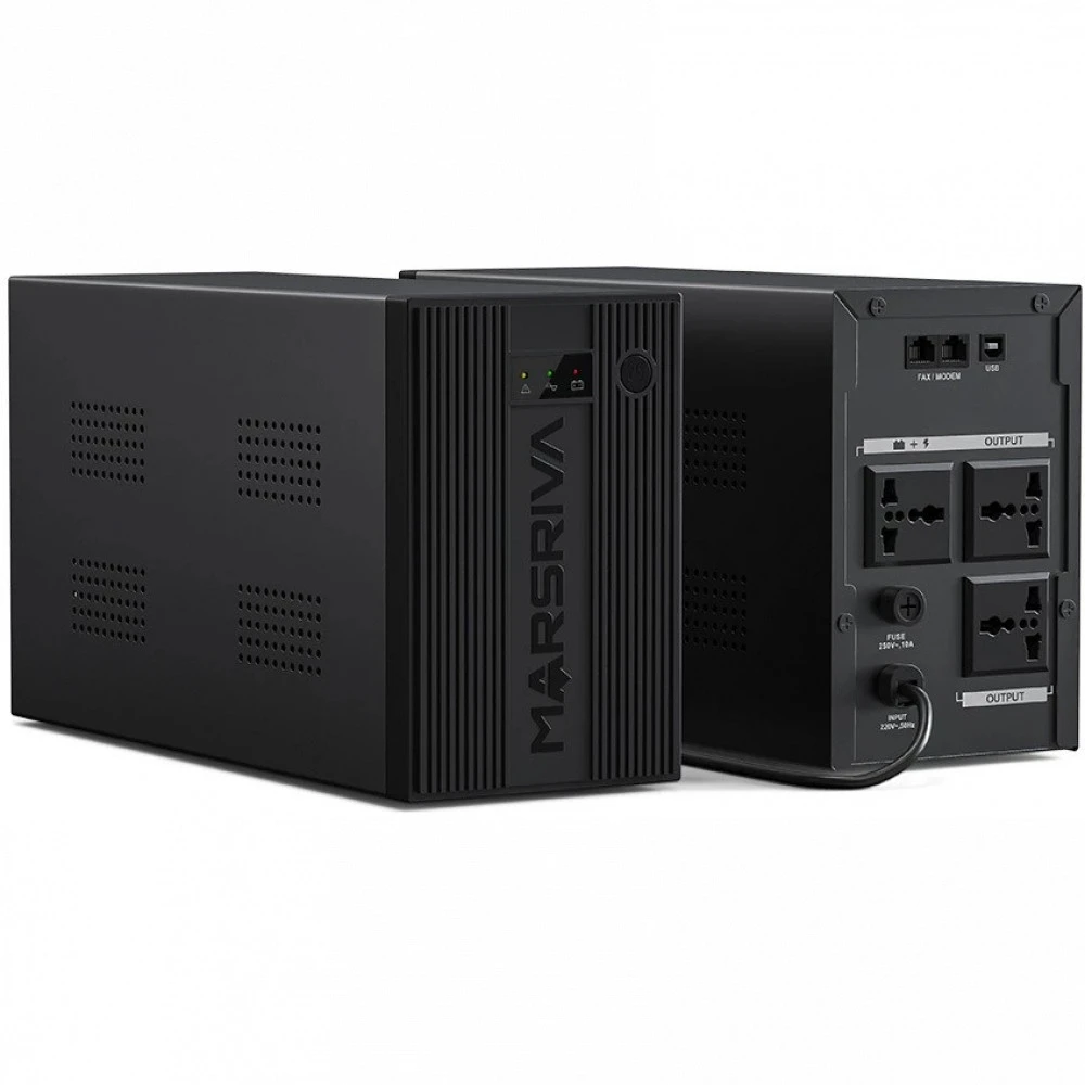 Источник бесперебойного питания MARSRIVA MR-UF1050 31053179 Линейно-интерактивные, Напольный (Tower), 1050 ВА, 600 Вт