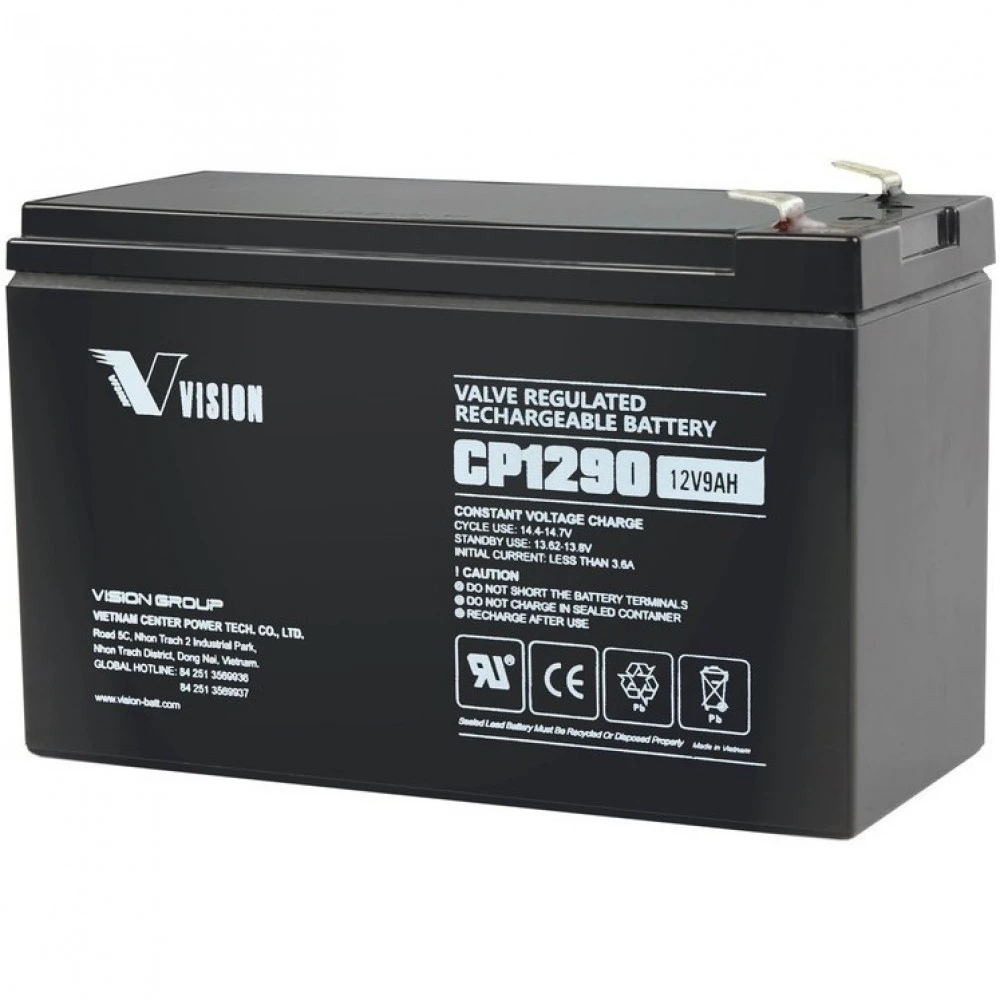Сменные аккумуляторы АКБ для ИБП VISION CP1290E CP1290E 12V9AH 12 В