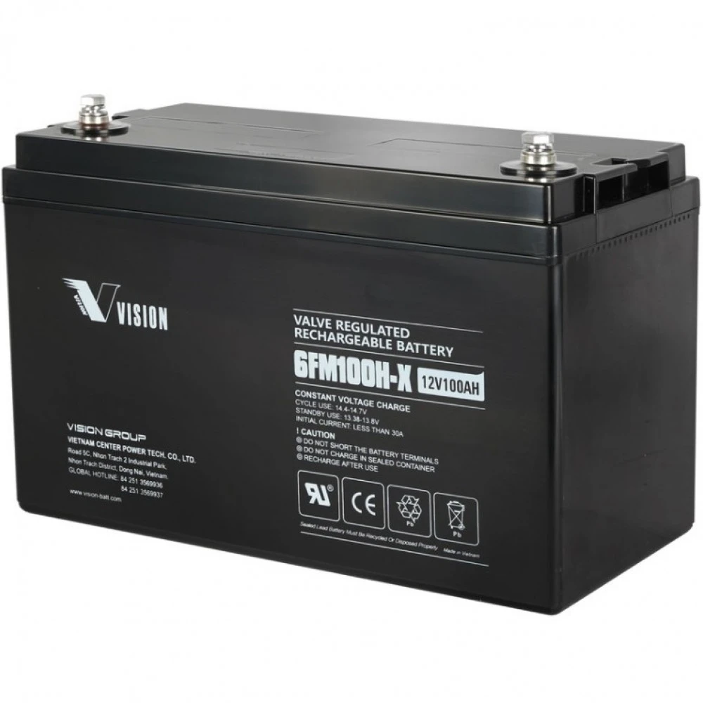 Сменные аккумуляторы АКБ для ИБП VISION 6FM100E-X 6FM100E-X 12V100AH 12 В