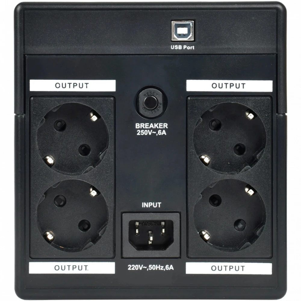 Источник бесперебойного питания ITK EET-1500VA-1-002-S Линейно-интерактивные, Напольный (Tower), 1500 ВА, 900 Вт