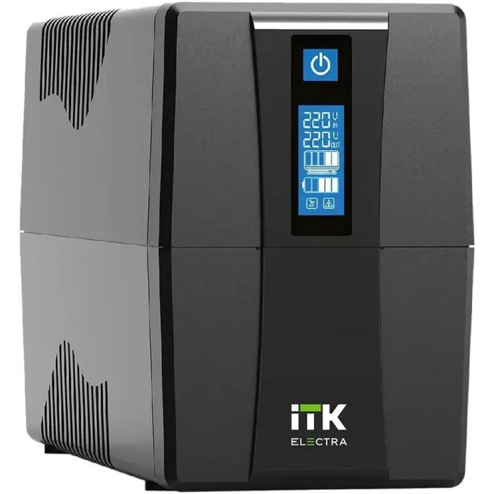 Источник бесперебойного питания ITK EET-1000VA-1-002-S Линейно-интерактивные, Напольный (Tower), 1000 ВА, 600 Вт