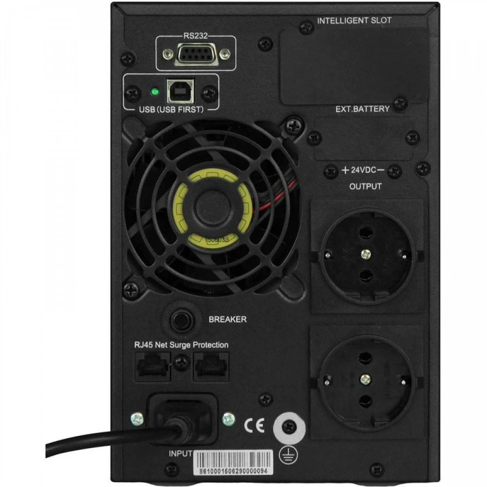 Источник бесперебойного питания Powerman Online 1000 Plus 6121943 Двойное преобразование (On-Line), Напольный (Tower), 1000 ВА, 900 Вт