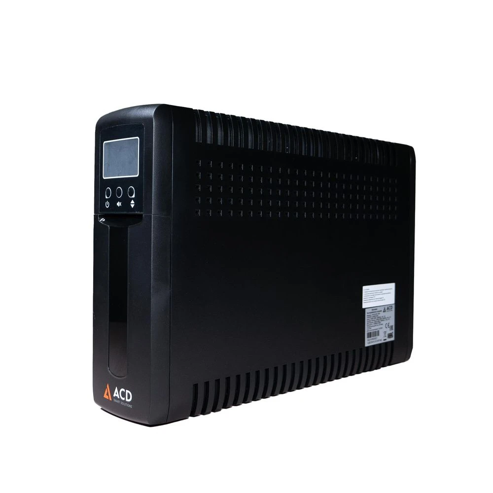 Источник бесперебойного питания ACD PW-Slim 1200 82P-C54003-00G Линейно-интерактивные, Напольный (Tower), 1200 ВА, 720 Вт