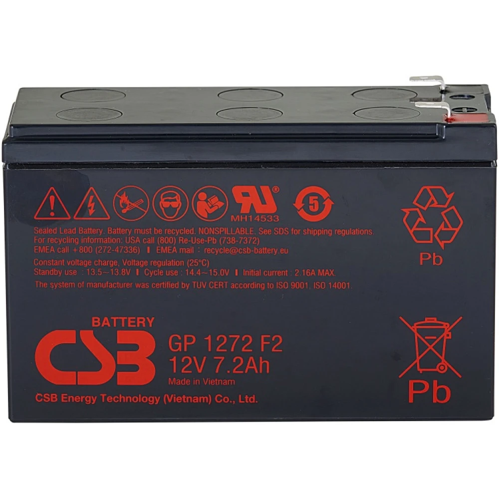 Сменные аккумуляторы АКБ для ИБП WBR GP1272 F2 (12V28W) 12 В