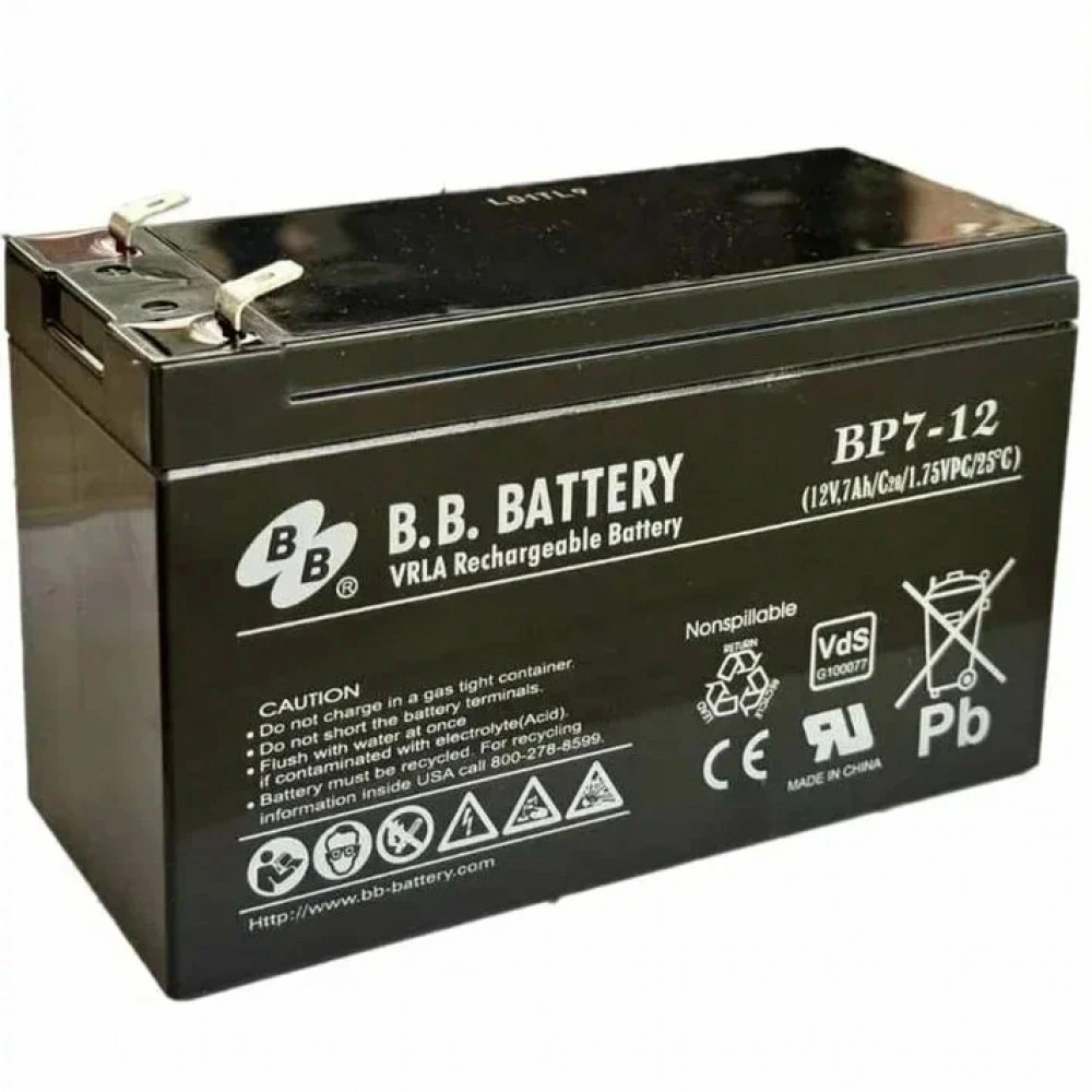 Сменные аккумуляторы АКБ для ИБП B.B. Battery BP 7-12 12 В
