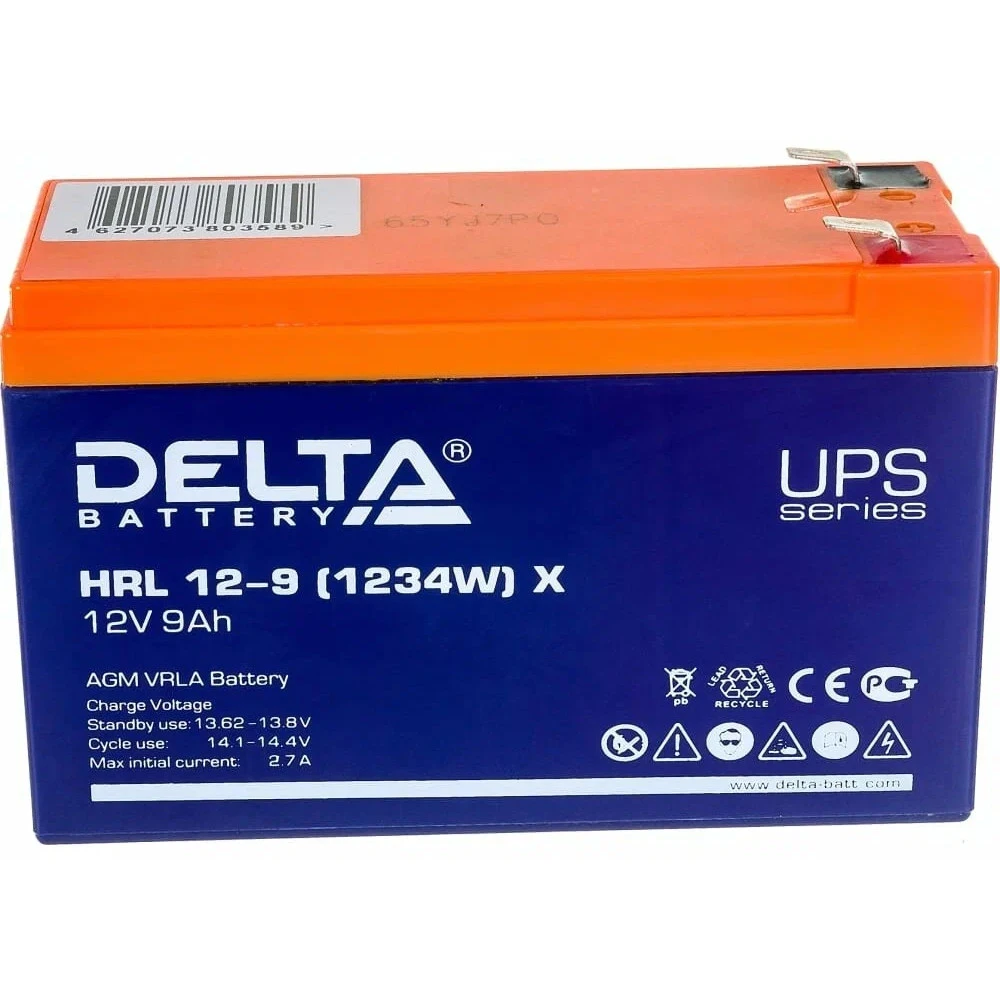 Сменные аккумуляторы АКБ для ИБП Delta Battery DELTA HRL 12-9 (1234W) X 12 В