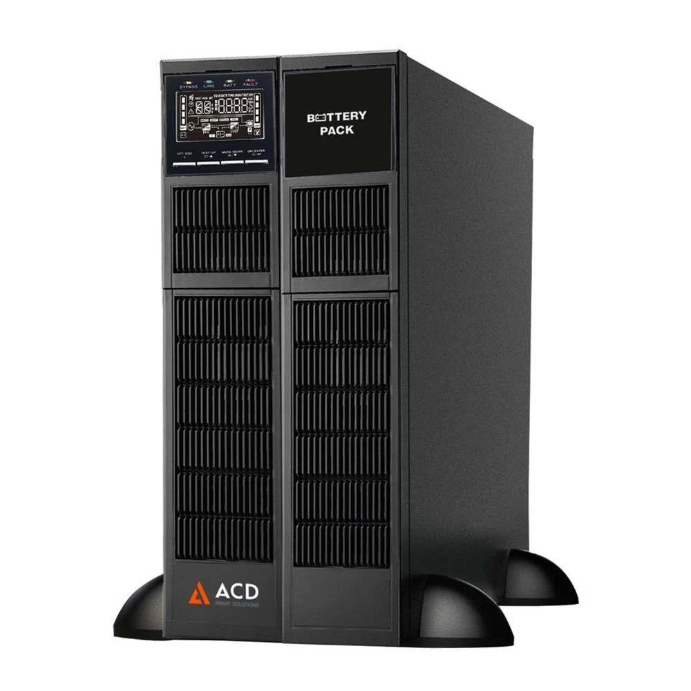 Источник бесперебойного питания ACD PW-RackLine Pro 10000T 88-901716-00G Двойное преобразование (On-Line), Стоечный (Rack), 10000 ВА, 10000 Вт