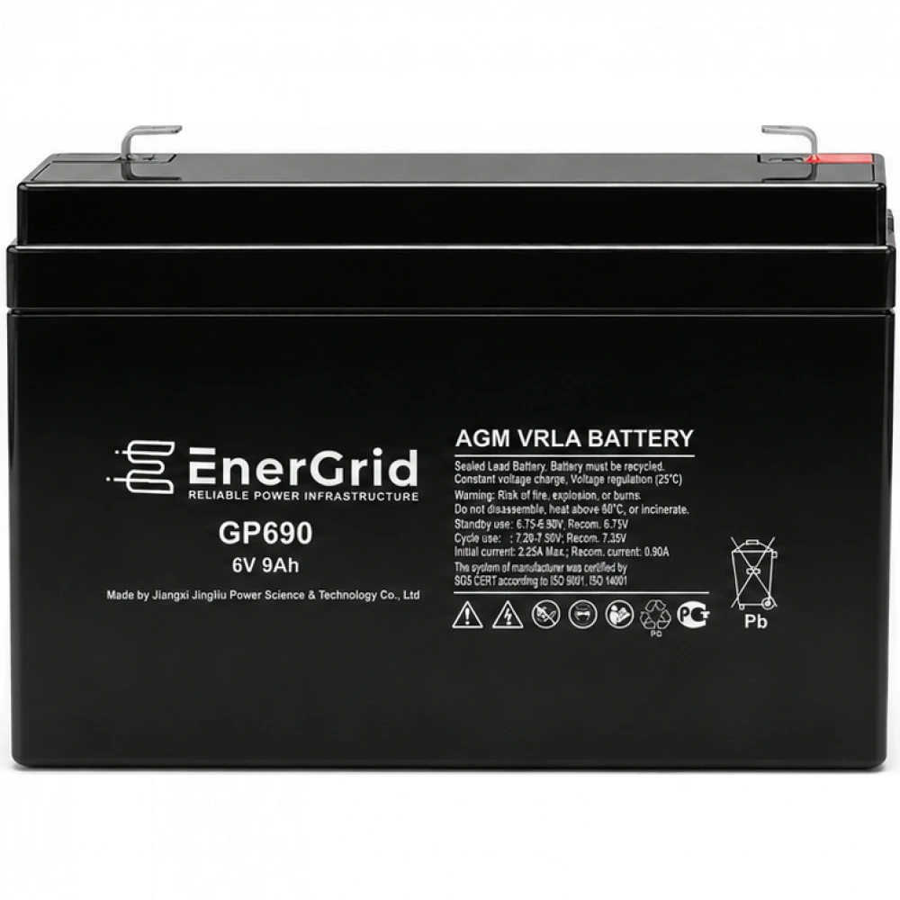 Сменные аккумуляторы АКБ для ИБП EnerGrid GP690 6 В