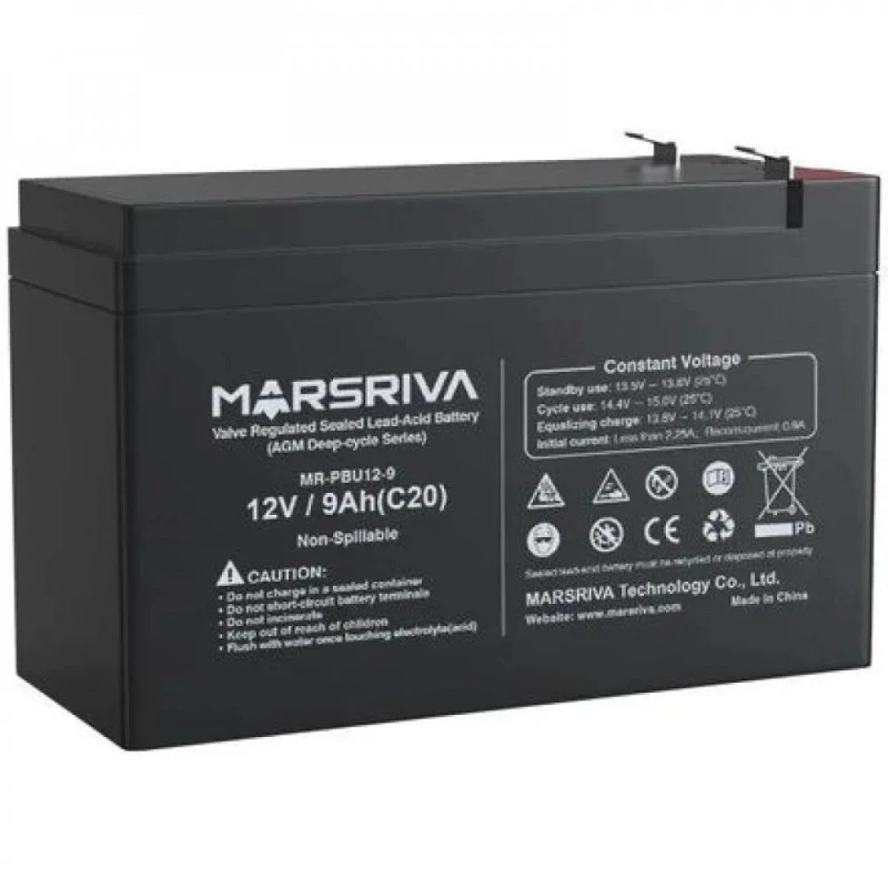 Сменные аккумуляторы АКБ для ИБП MARSRIVA MR-PBD12-9 MRV MR-PBD12-9 12 В