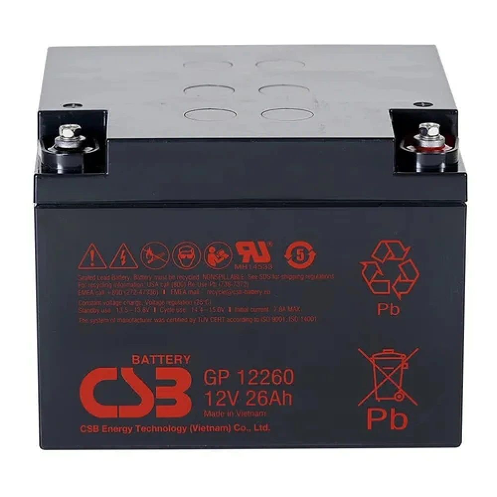 Сменные аккумуляторы АКБ для ИБП CSB Аккумулятор CSB GP12260I 12 В