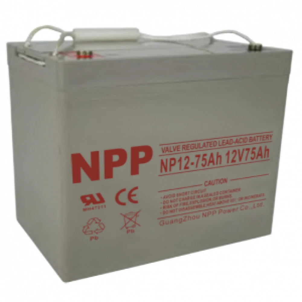 Сменные аккумуляторы АКБ для ИБП NPP Аккумулятор NPP NP12-75Ah 12 В